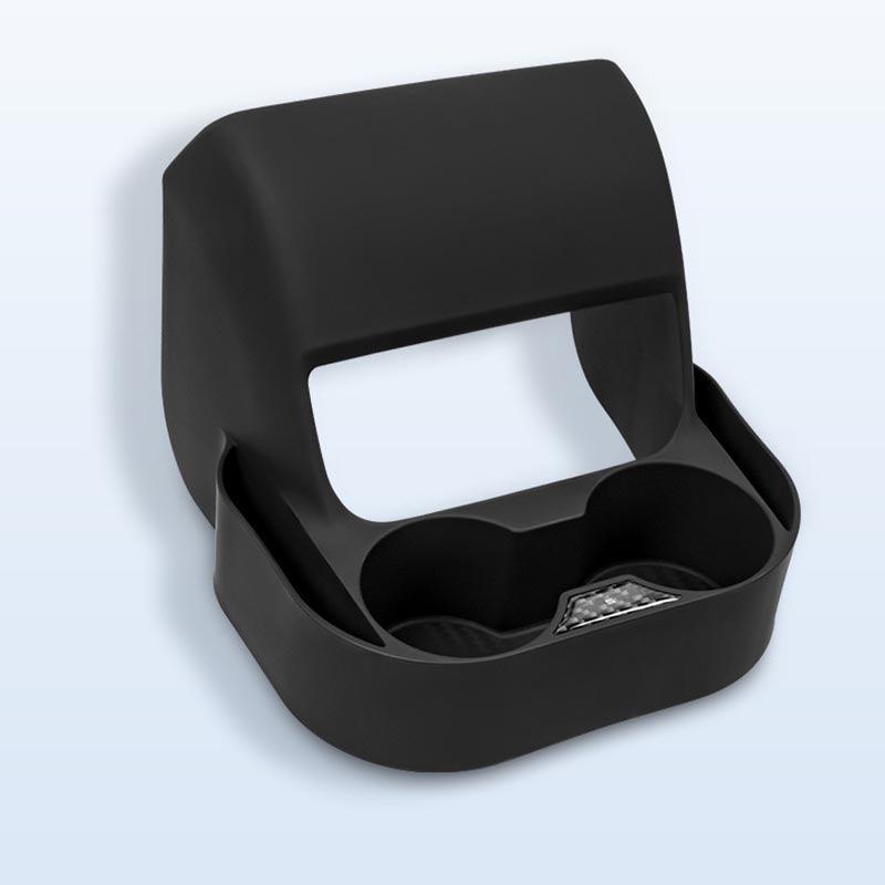 Customizable Rear Exhaust Cup Holder Organizer Tray for Tesla Model 3 and Model Y - Evooor