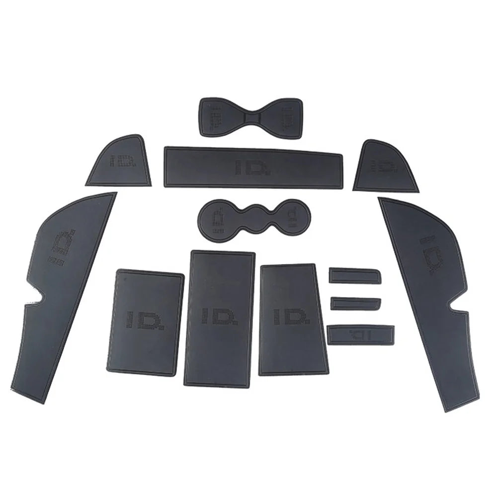 Leather Car Interior Slot Mats 9Pcs For VW ID.4 2021-2025 - Evooor