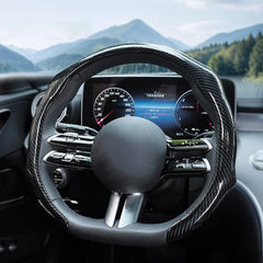 ABS Carbon Fiber Texture Steering Wheel Cover For VW ID.4 2025 - Evooor