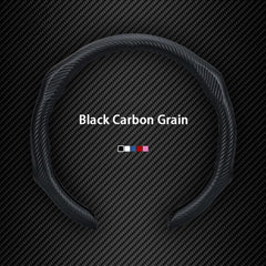 Leather Carbon Fiber Texture Anti-slip Steering Wheel Cover For VW ID.4 2025 - Evooor