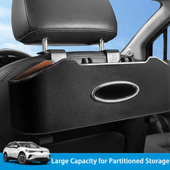 Alcantara Seat Back Multi-functional Storage Box For VW ID.4 2024-2025 - Evooor