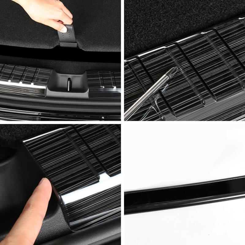 Premium Stainless Steel Trunk Sill Guard Plate Compatible with Tesla Model Y (2020-2024) - Evooor