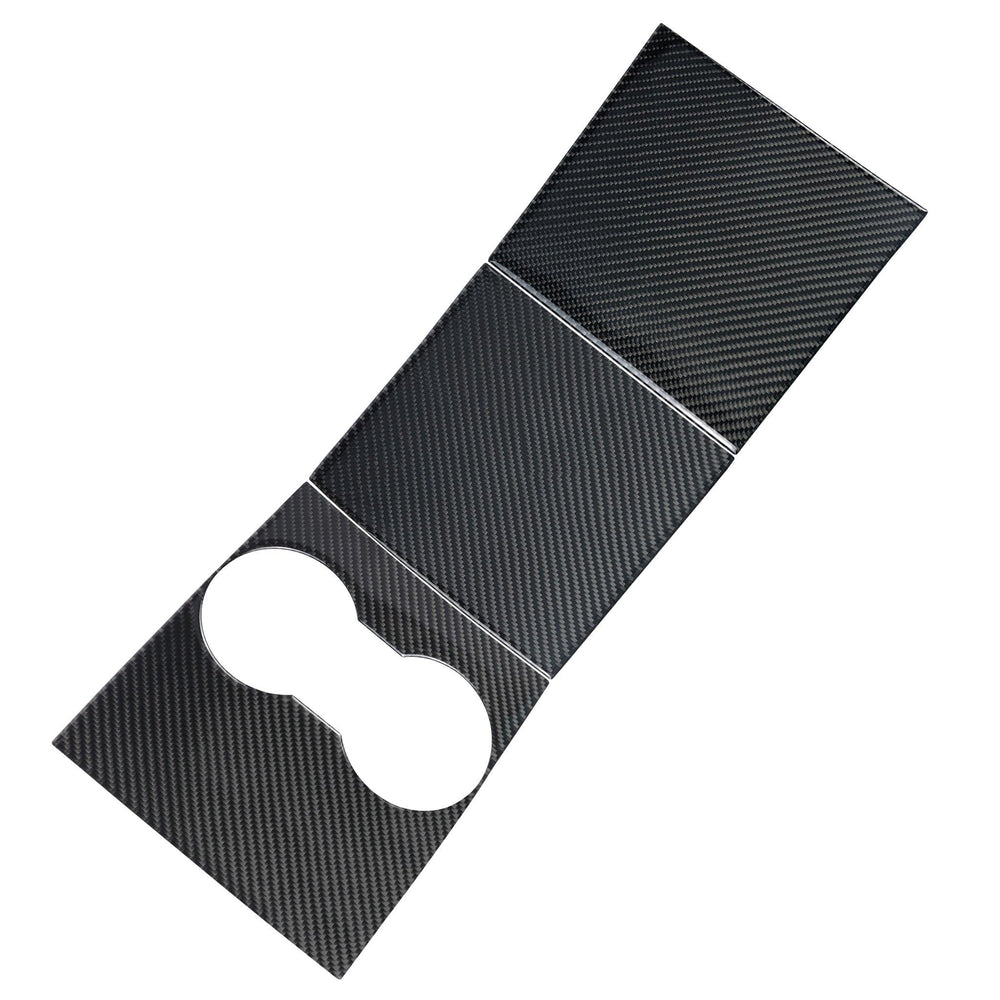 Model 3/Y Center Console Cover, Decoration Wrap Kit (Carbon Fiber Pattern ABS) (Gen.1) for Tesla(2017-2020) - Evooor