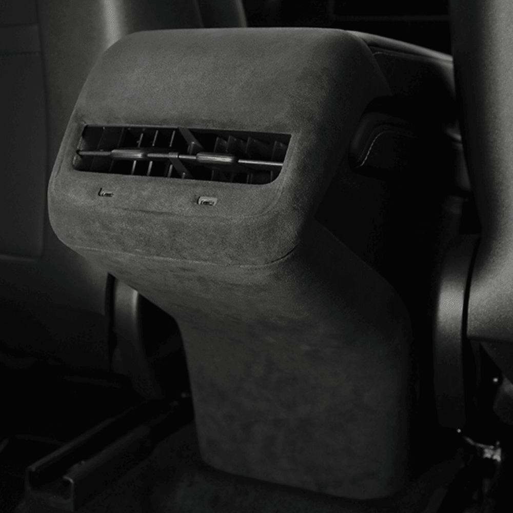 Model 3/Y Alcantara Rear AC Vent Anti-kick Cover for Tesla(2017-2023) - Evooor