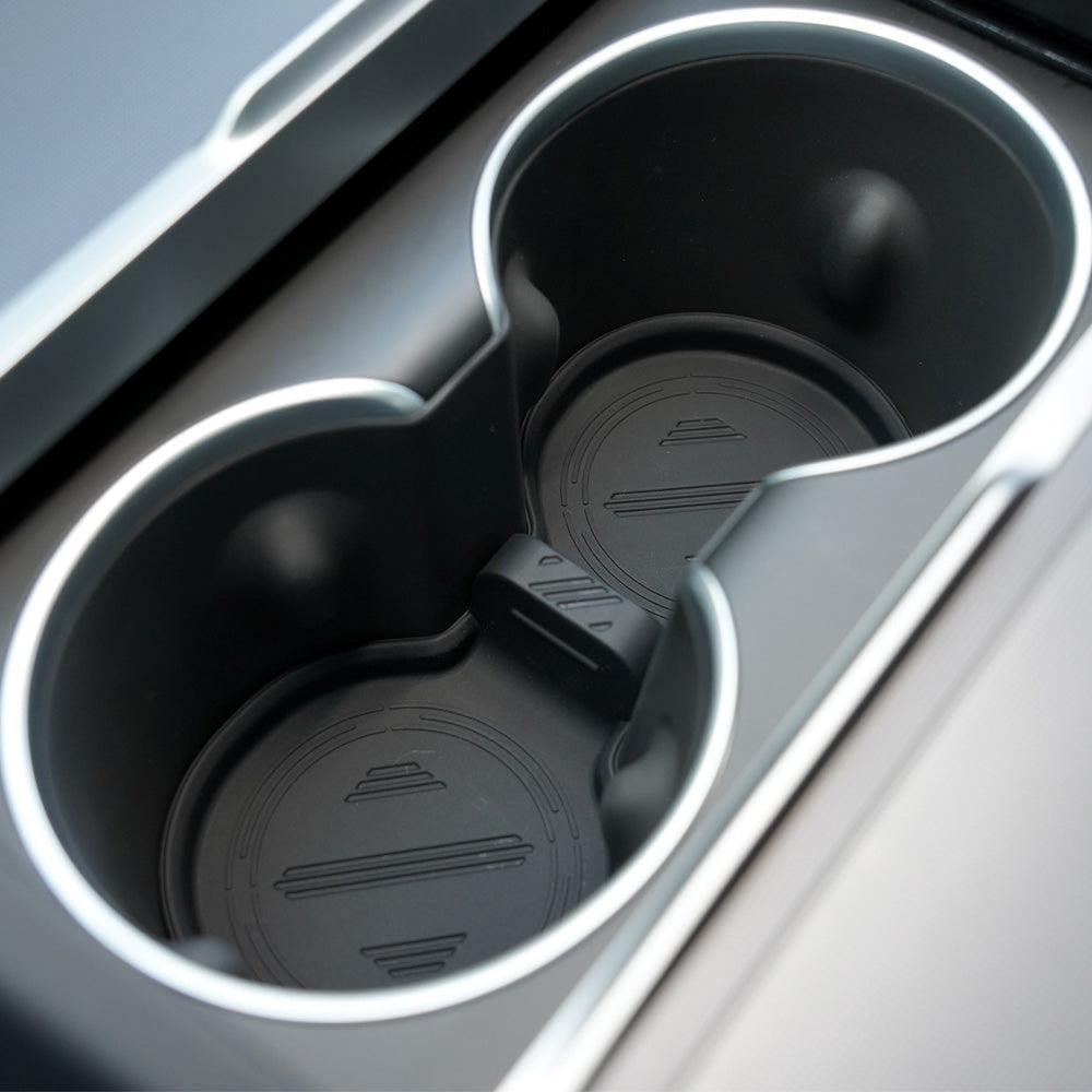 2024 Model 3 Highland Water Cup Holder Storage Box Console TPE Silicone Holder Cup Holder Insert for Tesla - Evooor