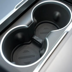 2024 Model 3 Highland Water Cup Holder Storage Box Console TPE Silicone Holder Cup Holder Insert for Tesla - Evooor