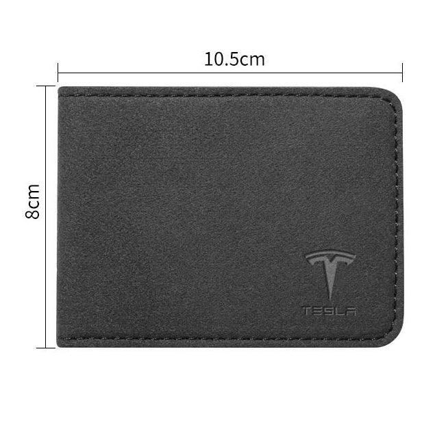 Tesla Alcantara Key Card Holder Key Card Sleeve Wallet For Model S X 3 Y - Evooor