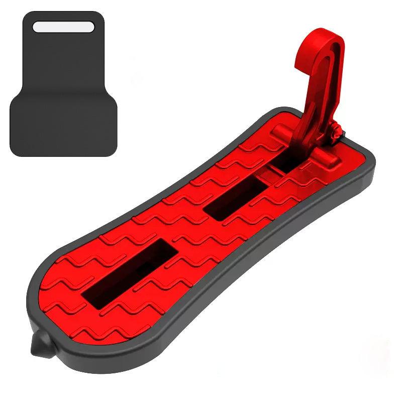 Tesla Model 3/Y/X/S Extended Car Door Step Foldable Car Roof Rack Step Universal Latch Hook Auxiliary Foot Pedal Aluminium Alloy Universal Fit - Evooor