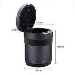 Model 3/Y/X/S Tesla Vehicle Ashtray with Smell-proof Lid and LED Light for Tesla(2012-2024) - Evooor