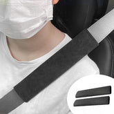 Soft Alcantara Seat Belt Cover Set for Tesla Models: 3, Y, S, X, Cybertruck - Evooor