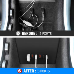 Model 3/YCentral Control USB Data Recovery Module Hub for Tesla 2021-2023 - Evooor