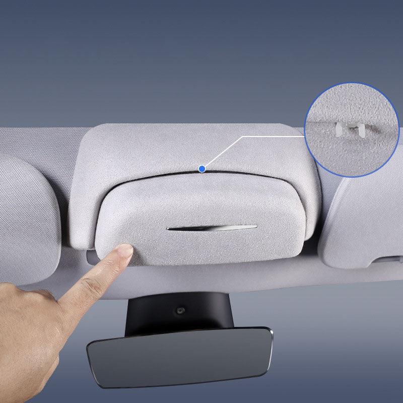 Highland Sunglasses Holder Case for Tesla Model 3 - 2024 Edition with Storage Box for Glasses - Evooor