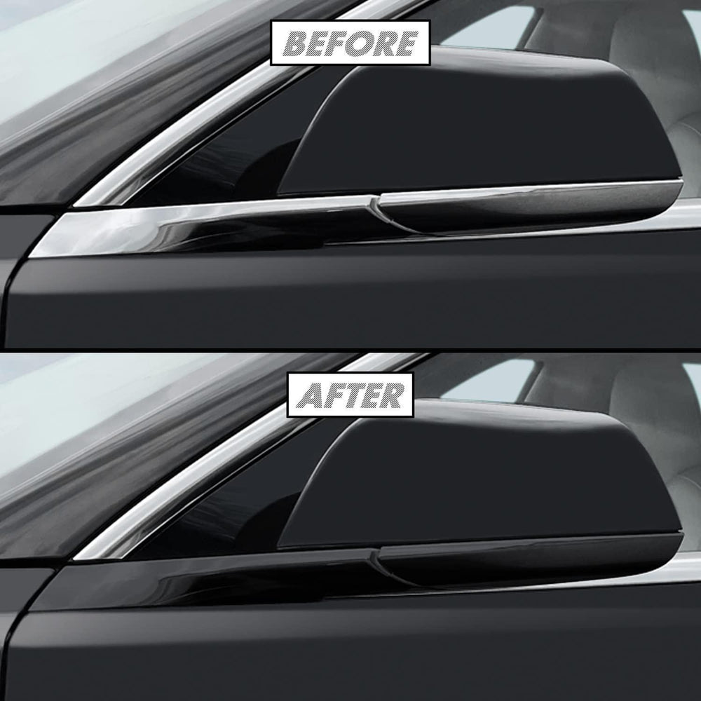 Matte Black Chrome Delete Vinyl Wrap Kit for Tesla Model 3 (2017-2023) - Vehicle Styling Upgrade - Evooor