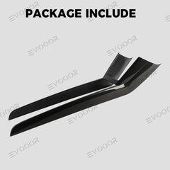 Panneau de garniture de console centrale en fibre de carbone de haute qualité pour Tesla Model Y - Ajustement personnalisé avec un style moderne pour les modèles Juniper 2025+