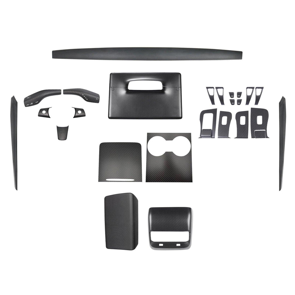 Premium Carbon Fiber Interior Trim Kit for Tesla Model 3 and Model Y - Upgrade Your Interior with High-Quality Wraps - Evooor