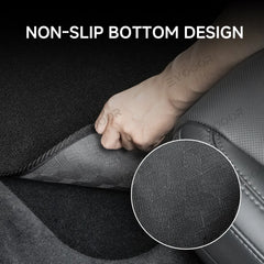 Tapis de sol en moquette de haute qualité en vert genévrier - Ensemble de 3 pièces pour Tesla Model Y - Protection durable et style pour les modèles 2025 et plus.