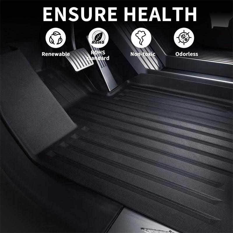 All Weather TPE Floor Mats Cargo Liners Set for Cybertruck - Evooor