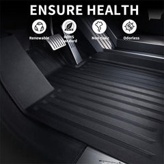 All Weather TPE Floor Mats Cargo Liners Set for Cybertruck - Evooor