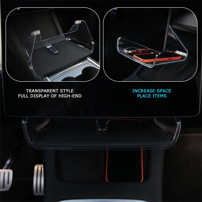 Tesla Model 3/Y Center Console Tray Magnetic Under Screen Tissue Box - Evooor