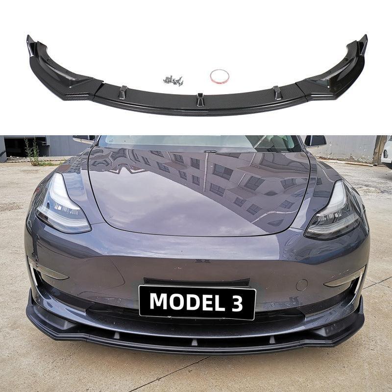 Model 3 Front Bumper Lip Kit For Tesla (2017-2023) - Evooor