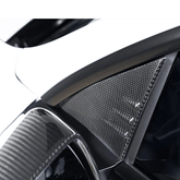 Highland Tesla Model 3 2024+ Carbon Fiber A-Pillar Triangle Spoiler Covers - Set of 2 - Evooor