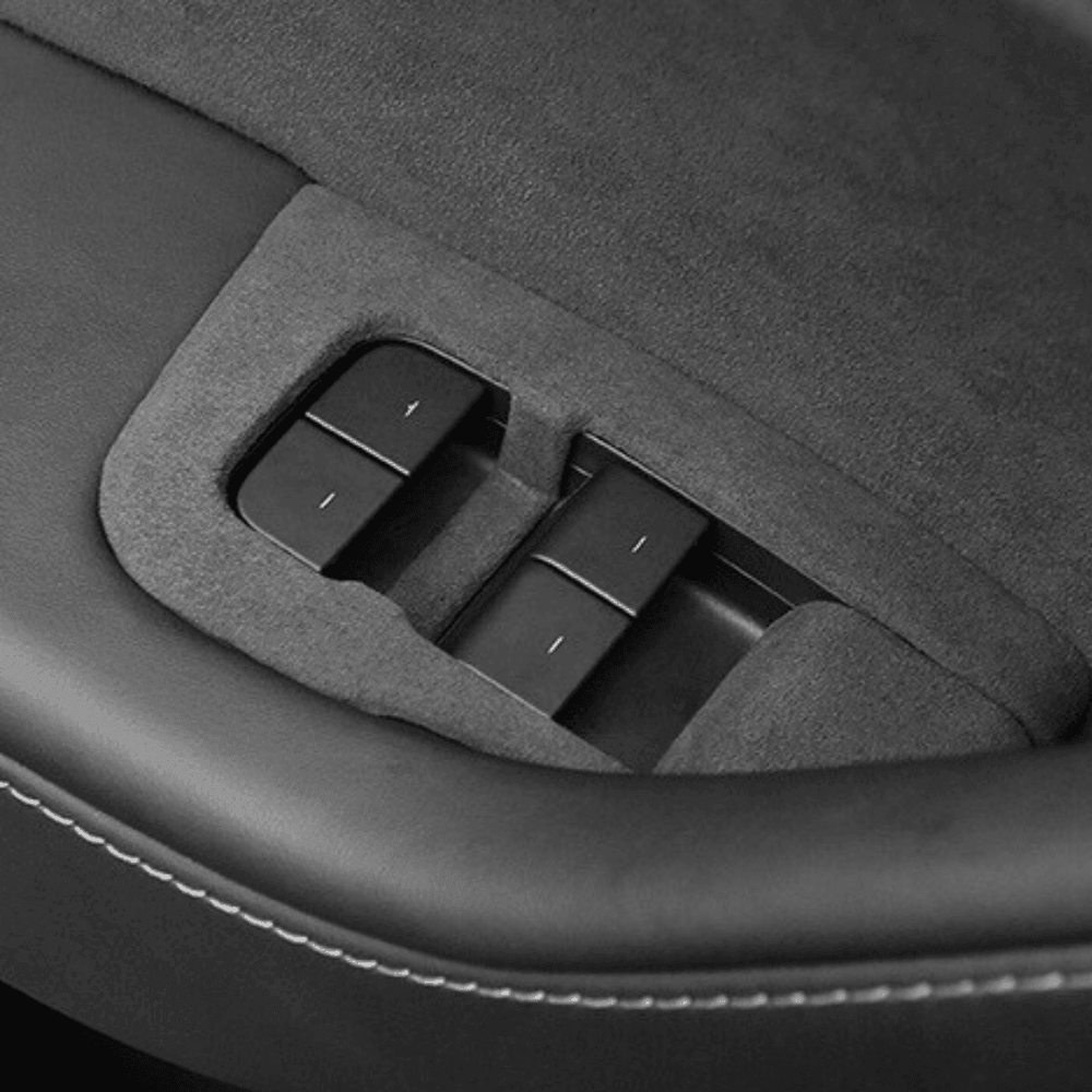 Model 3/Y Tesla Alcantara Window Switch Button Cover for Tesla(2017-2023)-for Left Hand Drive - Evooor
