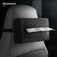 Model 3/Y/X/S Alcantara Tissue Box for Tesla - Evooor