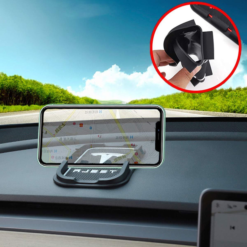 Tesla Model S3XY Anti-Slip Dashboard Mat Cell Phone Holder (2012-2023) - Evooor