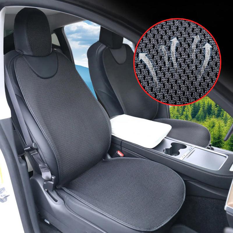 Cooling Air Flow Seat Cushion for Tesla Model 3/Y with Breathable Ice Silk Technology - Evooor