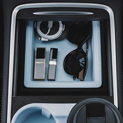 Model 3/Y Double-layer Organizer - Sliding Center Console Tray for Tesla(2021-2023) - Evooor