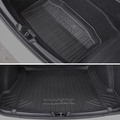 2024 Model 3 Highland All-Weather Floor Mats Full Set Trunk Mat Cargo Mat Frunk Cargo Liner for Tesla - Evooor