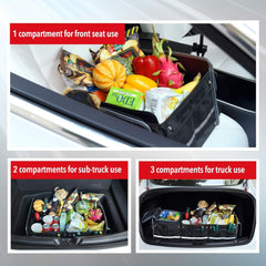 Spacious Waterproof Trunk Storage Organizer for Tesla Models S, X, 3, Y, and Cybertruck - Evooor