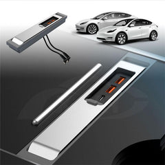 Model 3/Y USB Shunt Hub-27W Quick Charger Car Adapter Powered Splitter For Tesla(2021-2023) - Evooor