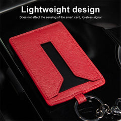 Model 3/Y Leather Key Card Holder For Tesla (2017-2024) - Evooor