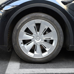 Model Y 19" Gemini Wheel Hubcaps (Set of 4) for Tesla Model Y - Inspired by Model 3 Highland Performance 20'' Forged Wheels - Evooor