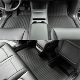 Model 3 Floor Mats All Weather Double Layer Flocking TPE For Tesla(2017-2023) - Evooor