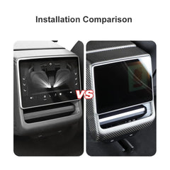 Tesla Model 3 Carbon Fiber Rear Air Conditioning Vent Trim Cover - Superior Quality - Evooor