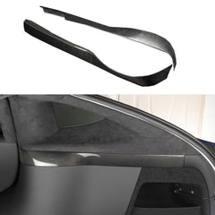 High-Quality Carbon Fiber Rear Trunk Inner Panel Protectors (Set of 2) for Tesla Model X 2022 and Beyond - Evooor