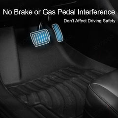 2024 Model 3 Highland All-Weather Floor Mats Full Set Trunk Mat Cargo Mat Frunk Cargo Liner for Tesla - Evooor