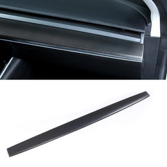 High-Quality Real Carbon Fiber Dashboard Cover for Tesla Model 3/Y - Center Console Cap for Enhanced Style and Protection (2017-2023) - Evooor