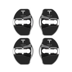 Tesla Door Latch Lock Cover Stainless Steel Protector For Model 3/Y/X/S (4pc) (2015-2023) - Evooor