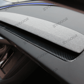 2024 Model 3 Highland Dashboard Cover Segmented Long Decorative Strip (Carbon Fiber Pattern ABS) for Tesla - Evooor