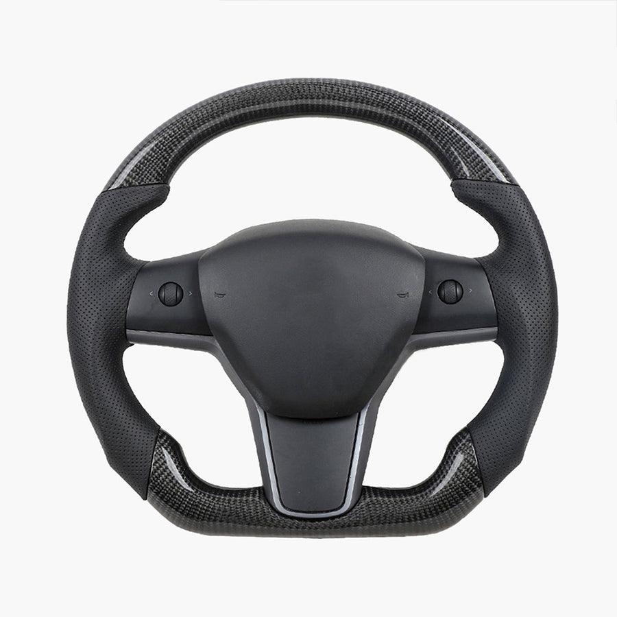 Performance Upgrade: Carbon Fiber Steering Wheel for Tesla Model 3/Y - Evooor
