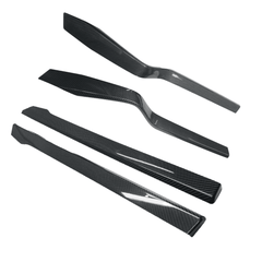 High-Quality Carbon Fiber Interior Door Panel Accents Set for Tesla Model X - Enhance Your Car's Look! - Evooor
