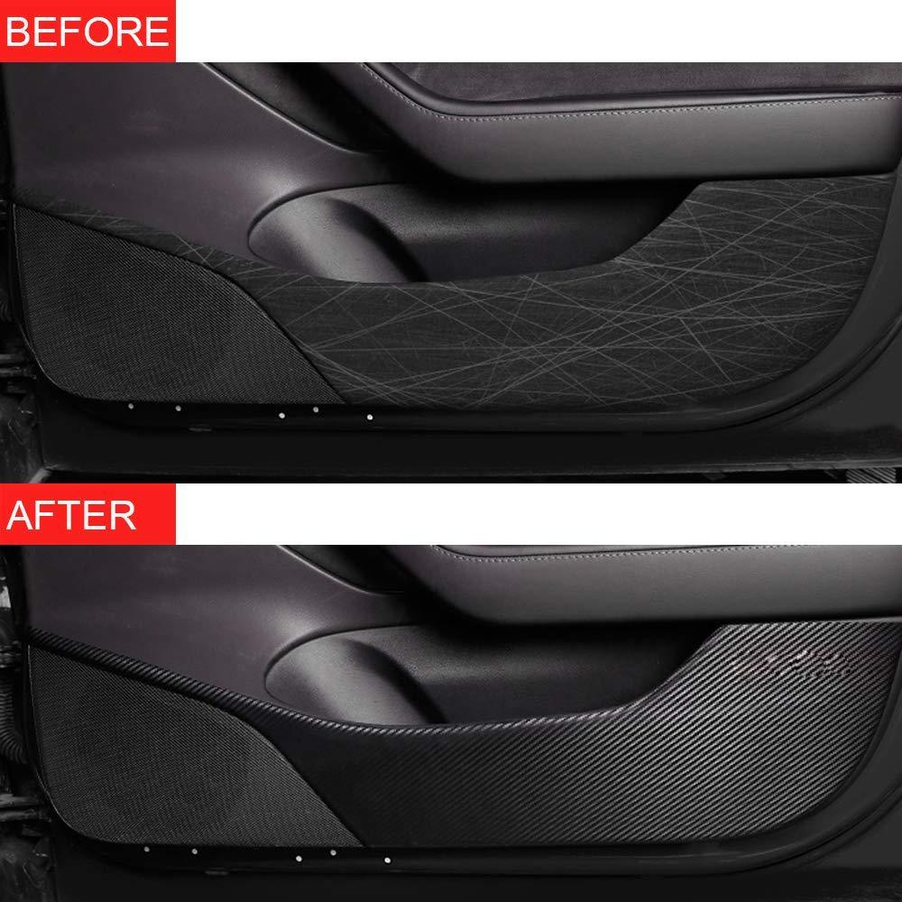 Tesla Model 3 Side Door Vinyl Wrap Guards Set - Protective Door Edge Covers (4 Pieces) for Model 3 (2017-2023) - Evooor