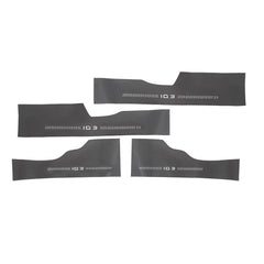 Leather Carbon Fiber Texture Door Sill For VW ID.4 2021-2025 - Evooor