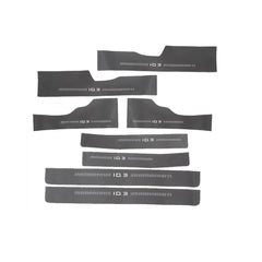 Leather Carbon Fiber Texture Door Sill For VW ID.4 2021-2025 - Evooor