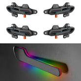Tesla Model 3/Y Electric Door Handle Set - Automatic Retractable Design with RGB Light Strips (Set of 4) - Evooor
