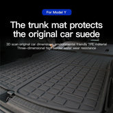 Premium 3D Laminated Front Trunk Mat for Tesla Model Y - Custom Cargo Liner with Precision Cutting (2020-2024) - Evooor