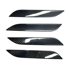 Enhanced Model S Carbon Fiber Door Handle Covers - 4-Piece Set for 2012-2020 Models - Evooor